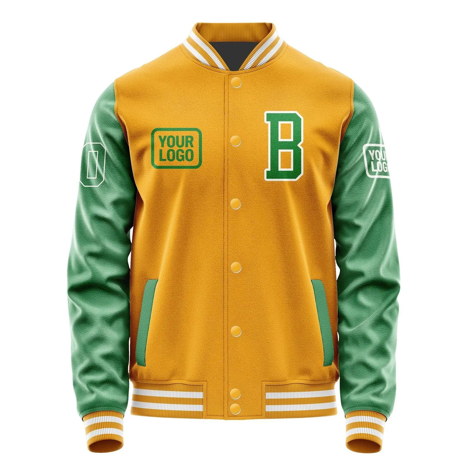Custom Yellow Emerald Green Jacket sold by Tailorly product image thumbnail 2