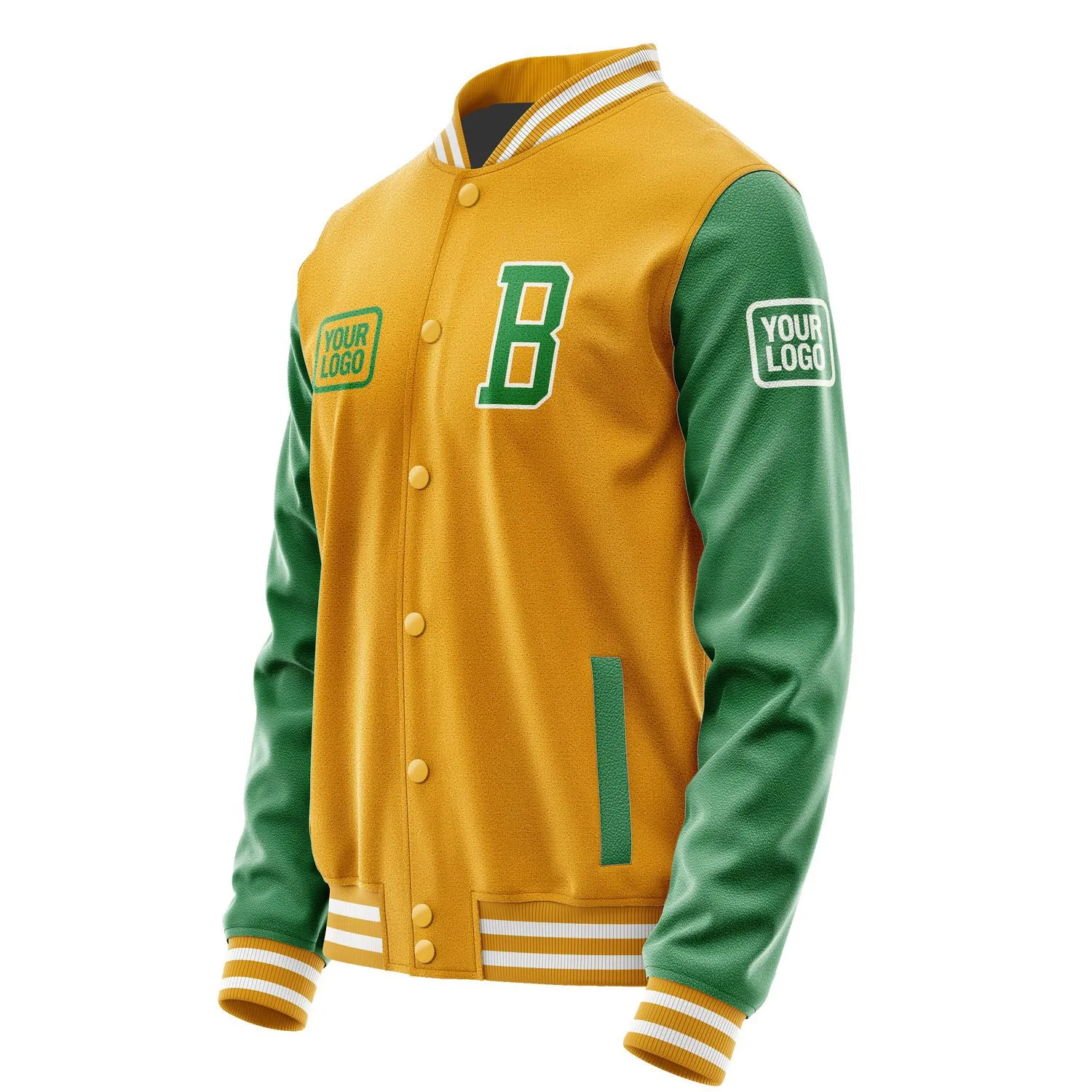 Custom Yellow Emerald Green Jacket sold by Tailorly product image thumbnail 3