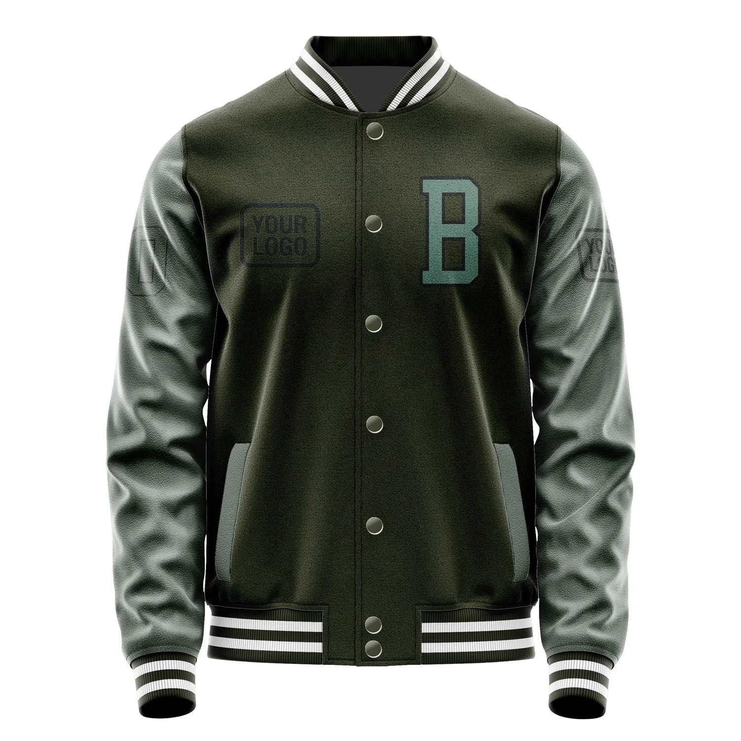 Custom Olive Blue Green Jacket sold by Tailorly product image thumbnail 2