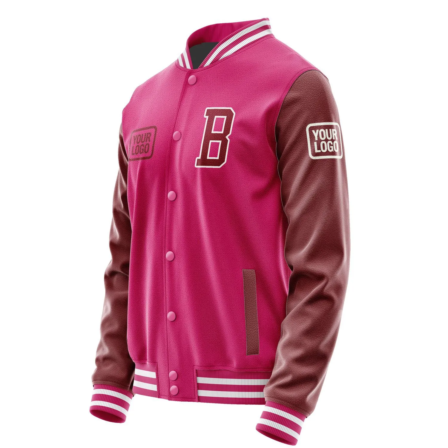 Custom Pink Crimson Red Jacket sold by Tailorly product image thumbnail 3
