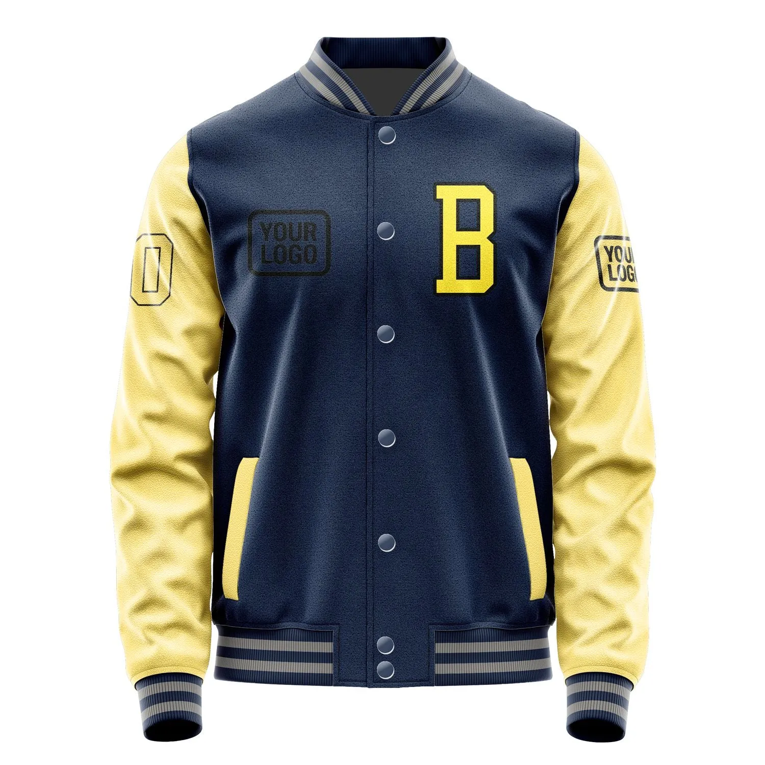 Custom Blue Light Yellow Jacket sold by Tailorly product image thumbnail 2