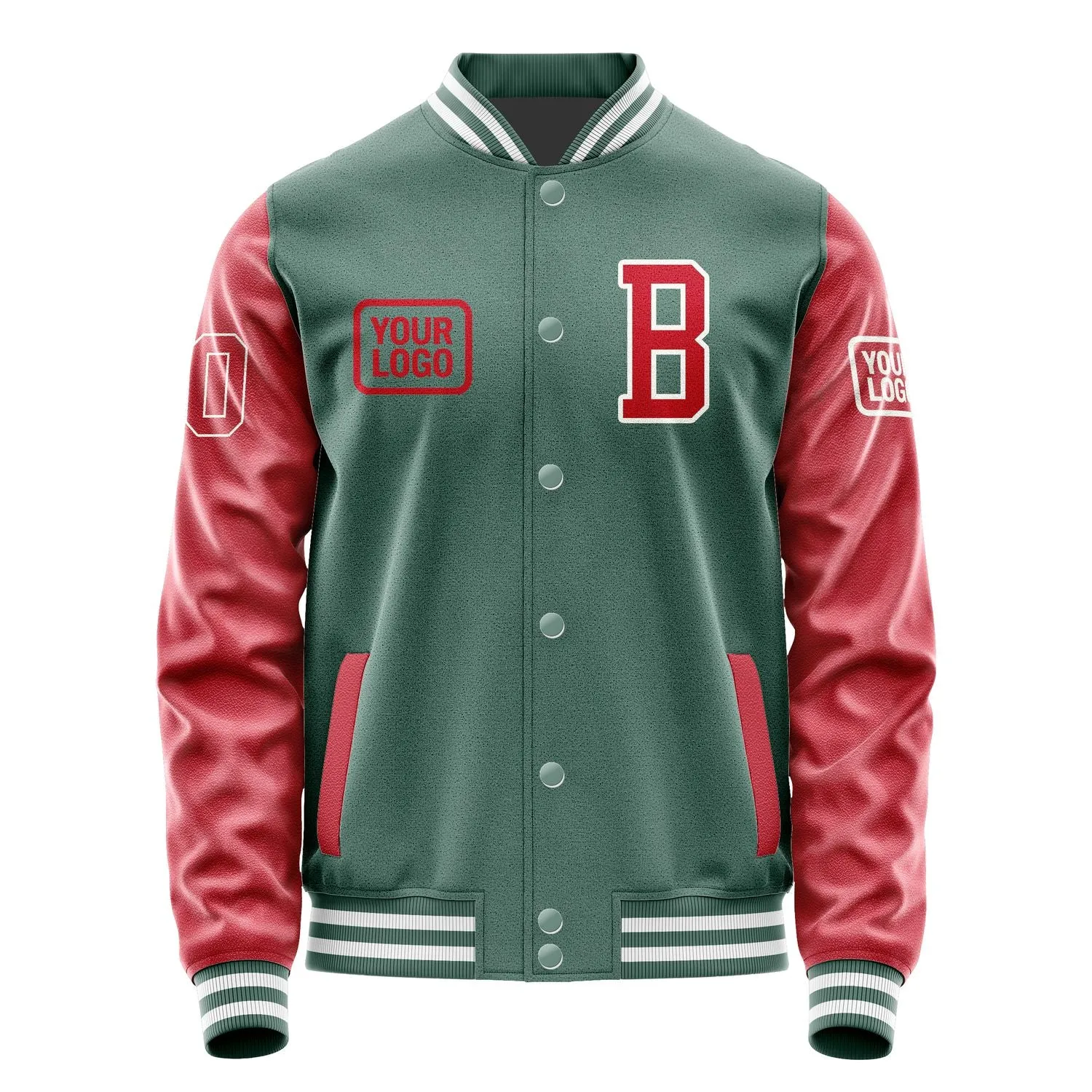 Custom Blue Green Red Jacket sold by Tailorly product image thumbnail 2