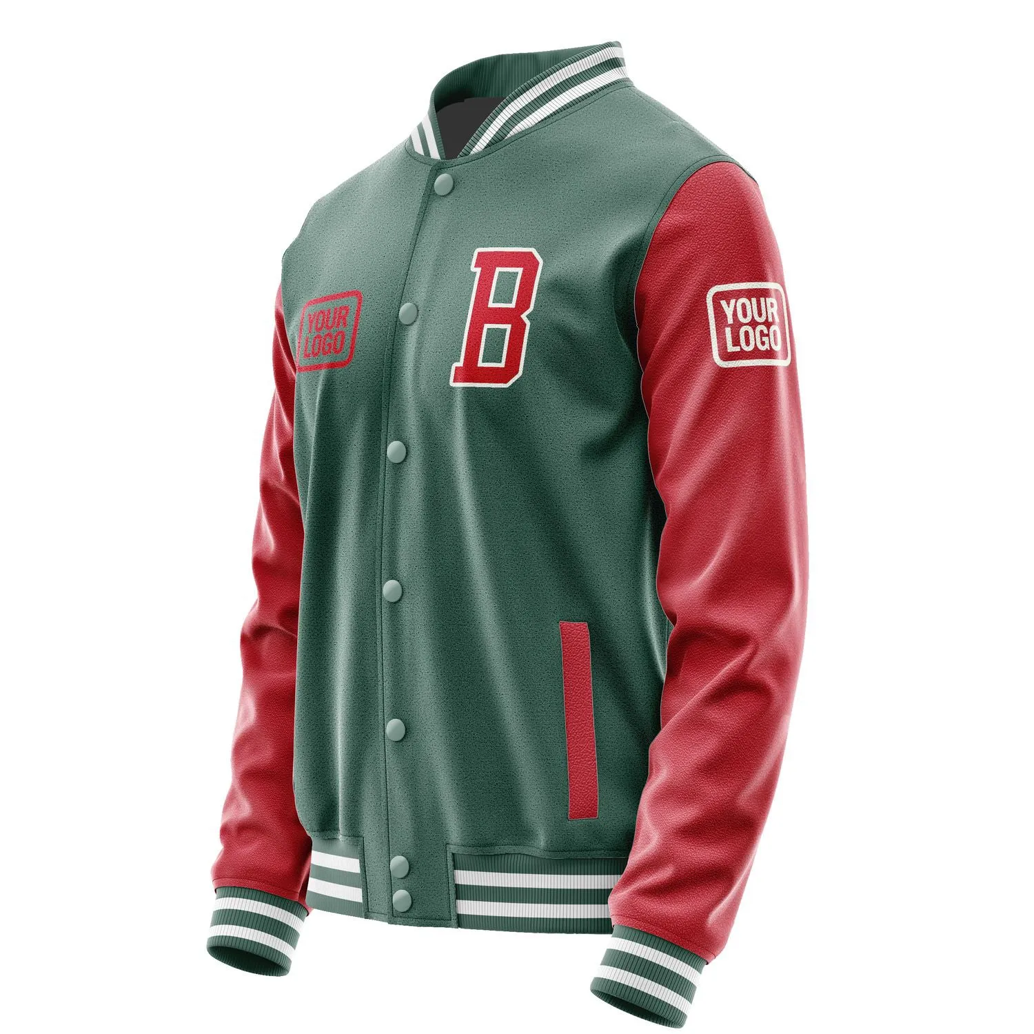 Custom Blue Green Red Jacket sold by Tailorly product image thumbnail 3
