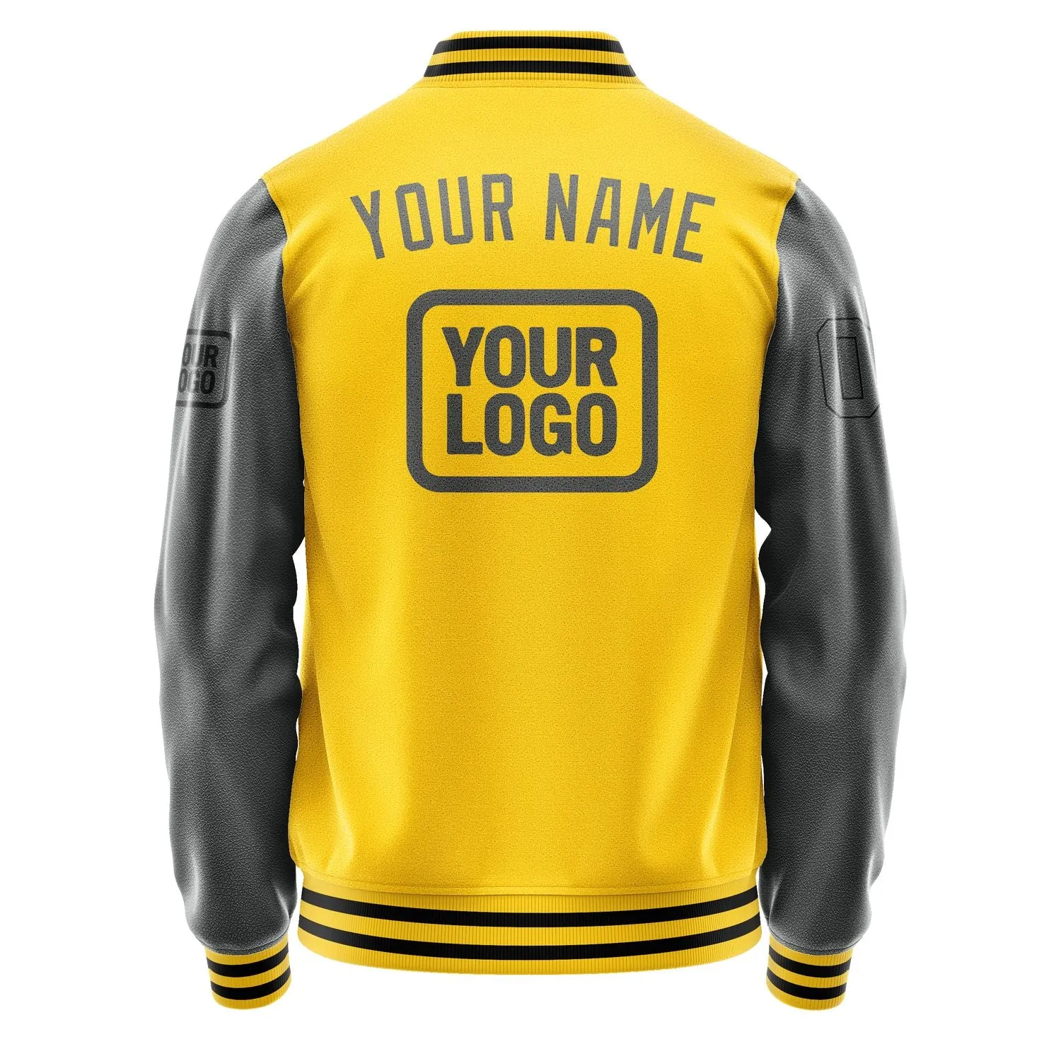 Custom Gold Dark Grey Jacket sold by Tailorly product image thumbnail 4