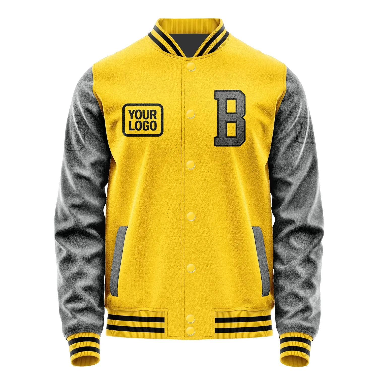Custom Gold Dark Grey Jacket sold by Tailorly product image thumbnail 2