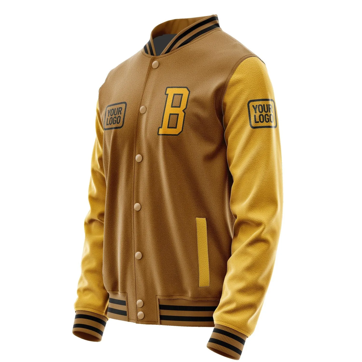 Custom Khaki Yellow Jacket sold by Tailorly product image thumbnail 3