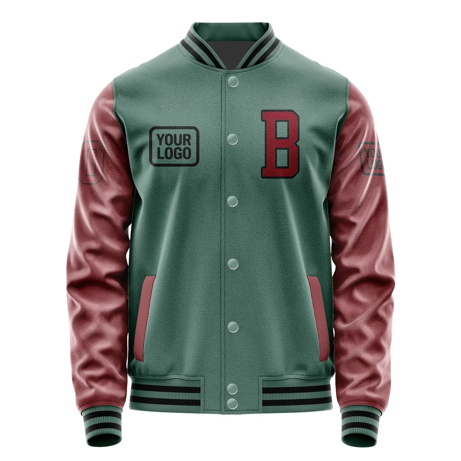 Custom Blue Green Crimson Red Jacket sold by Tailorly product image thumbnail 2