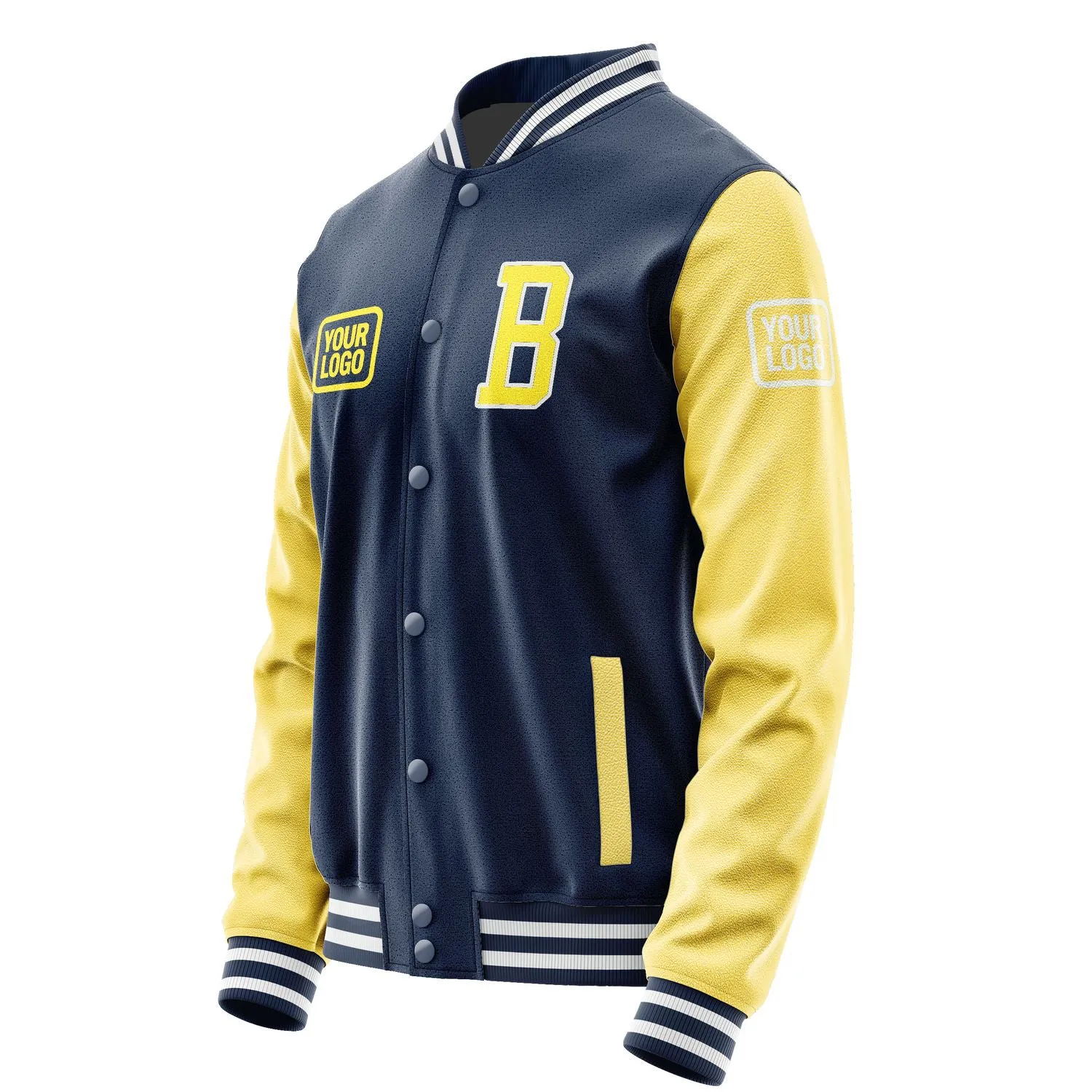 Custom Blue Light Yellow Jacket sold by Tailorly product image thumbnail 3