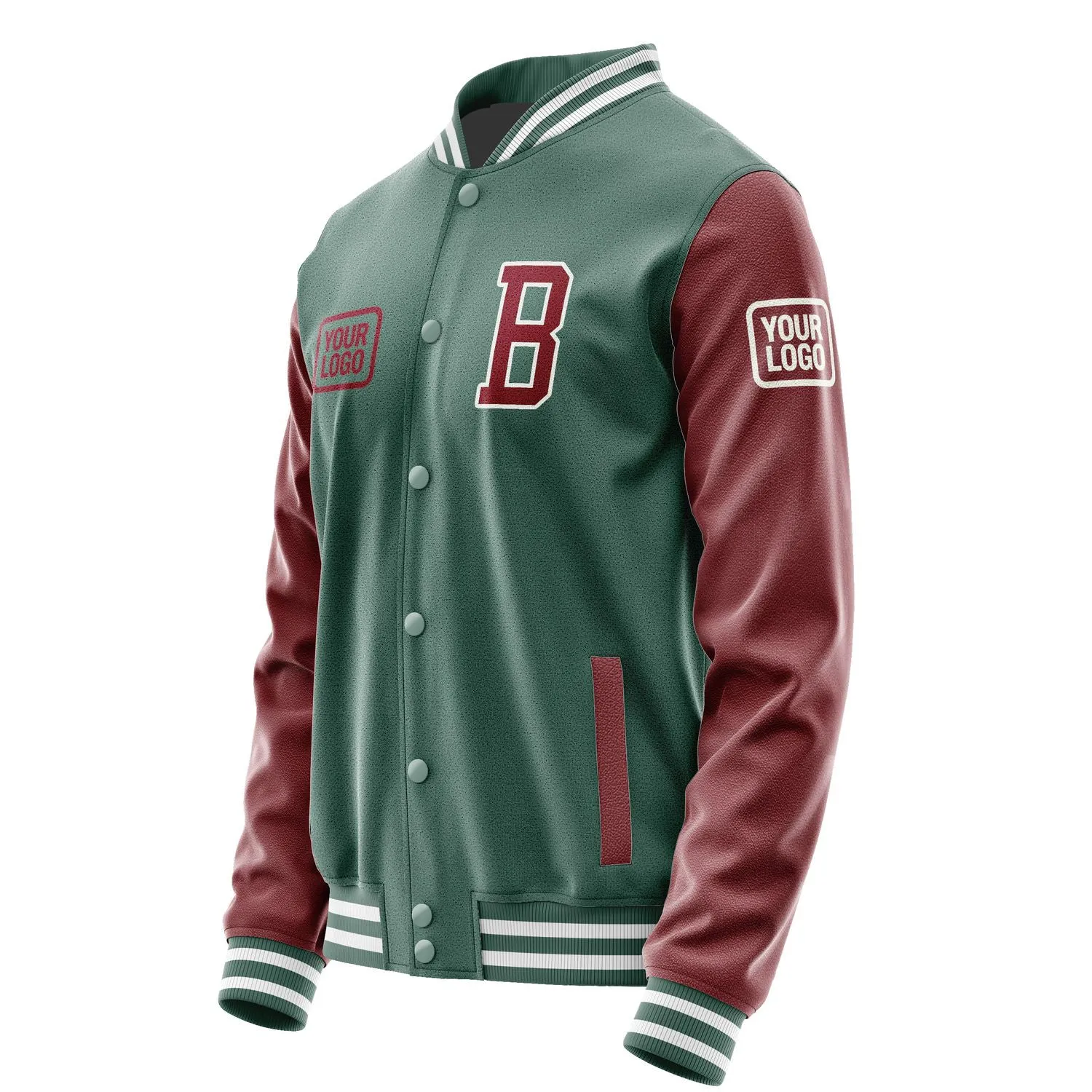 Custom Blue Green Crimson Red Jacket sold by Tailorly product image thumbnail 3