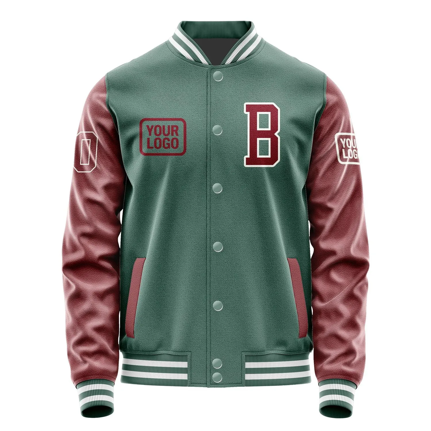 Custom Blue Green Crimson Red Jacket sold by Tailorly product image thumbnail 2