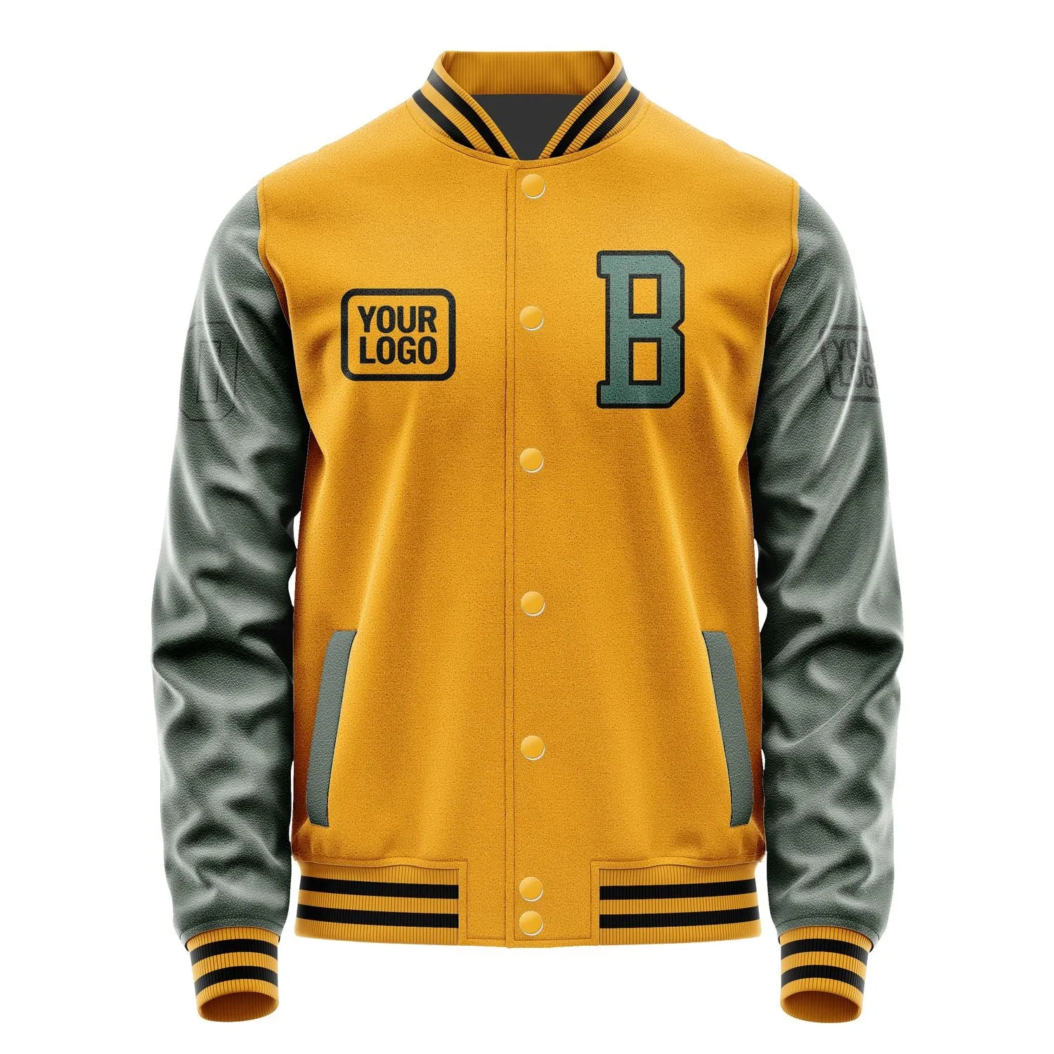 Custom Yellow Blue Green Jacket sold by Tailorly product image thumbnail 2