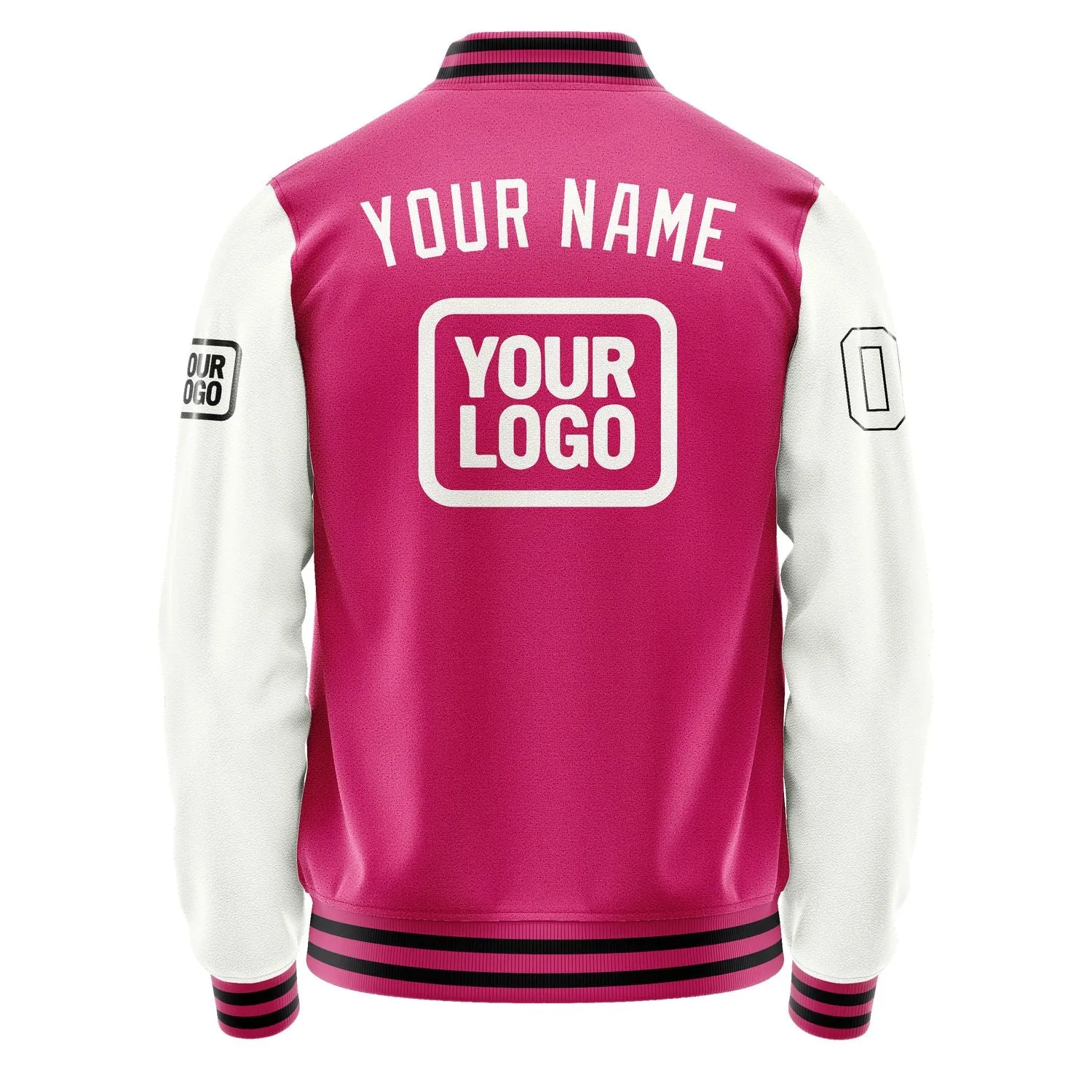 Custom Pink White Jacket sold by Tailorly product image thumbnail 4