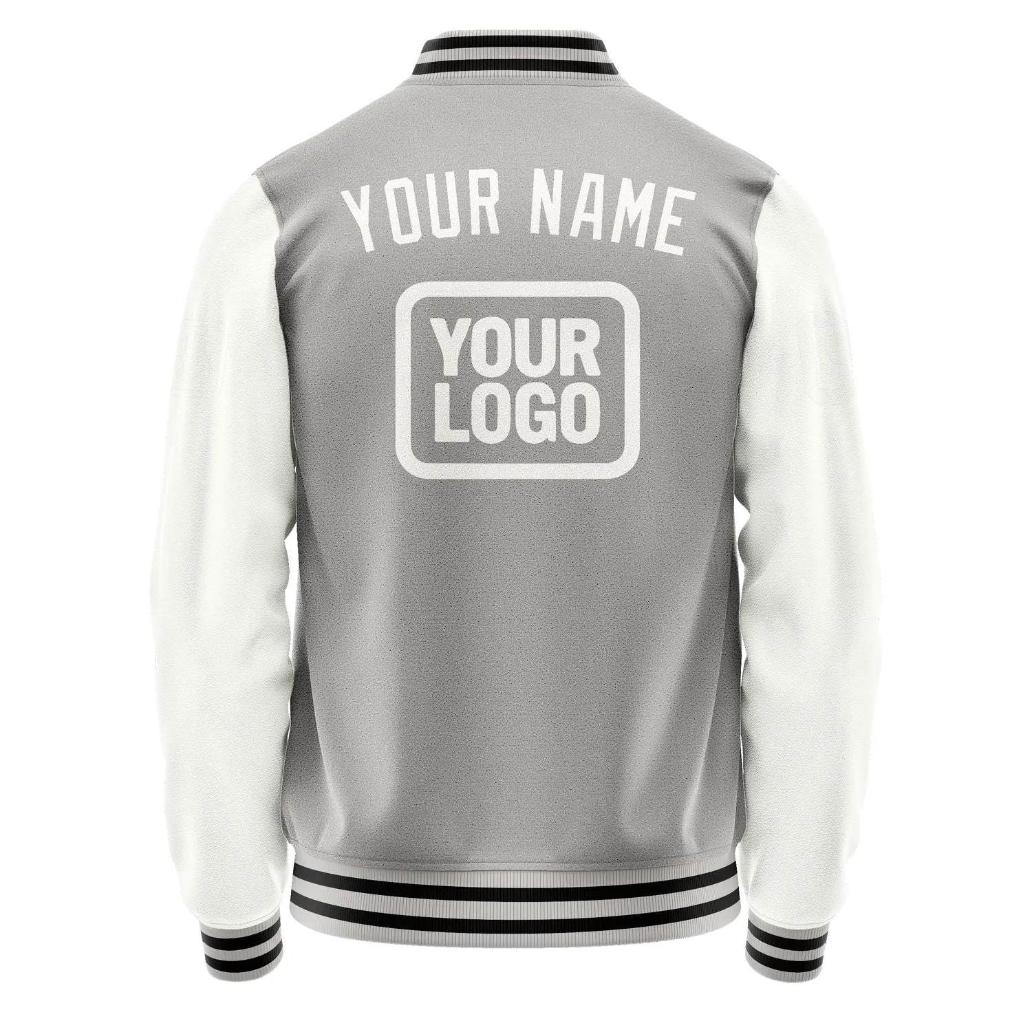Custom Gray White Jacket sold by Tailorly product image thumbnail 4