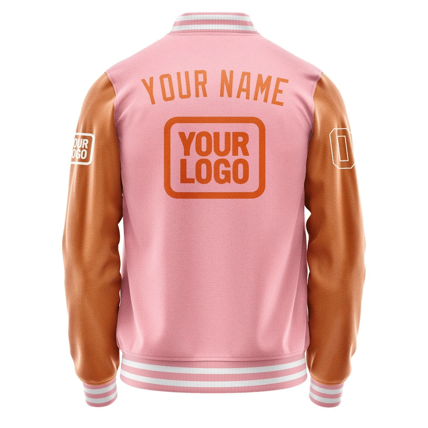 Custom Light Pink Orange Jacket sold by Tailorly product image thumbnail 4