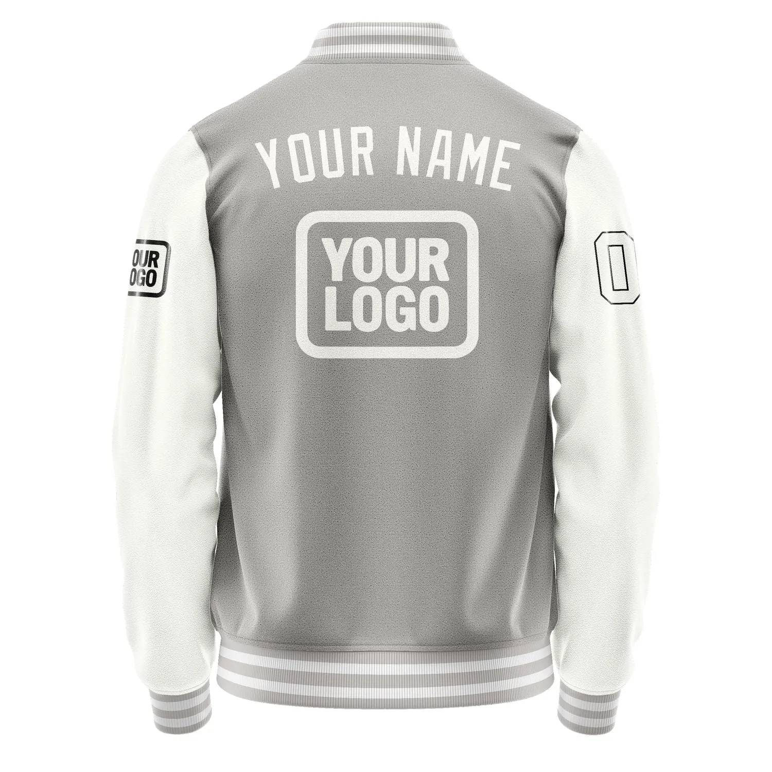 Custom Gray White Jacket sold by Tailorly product image thumbnail 4