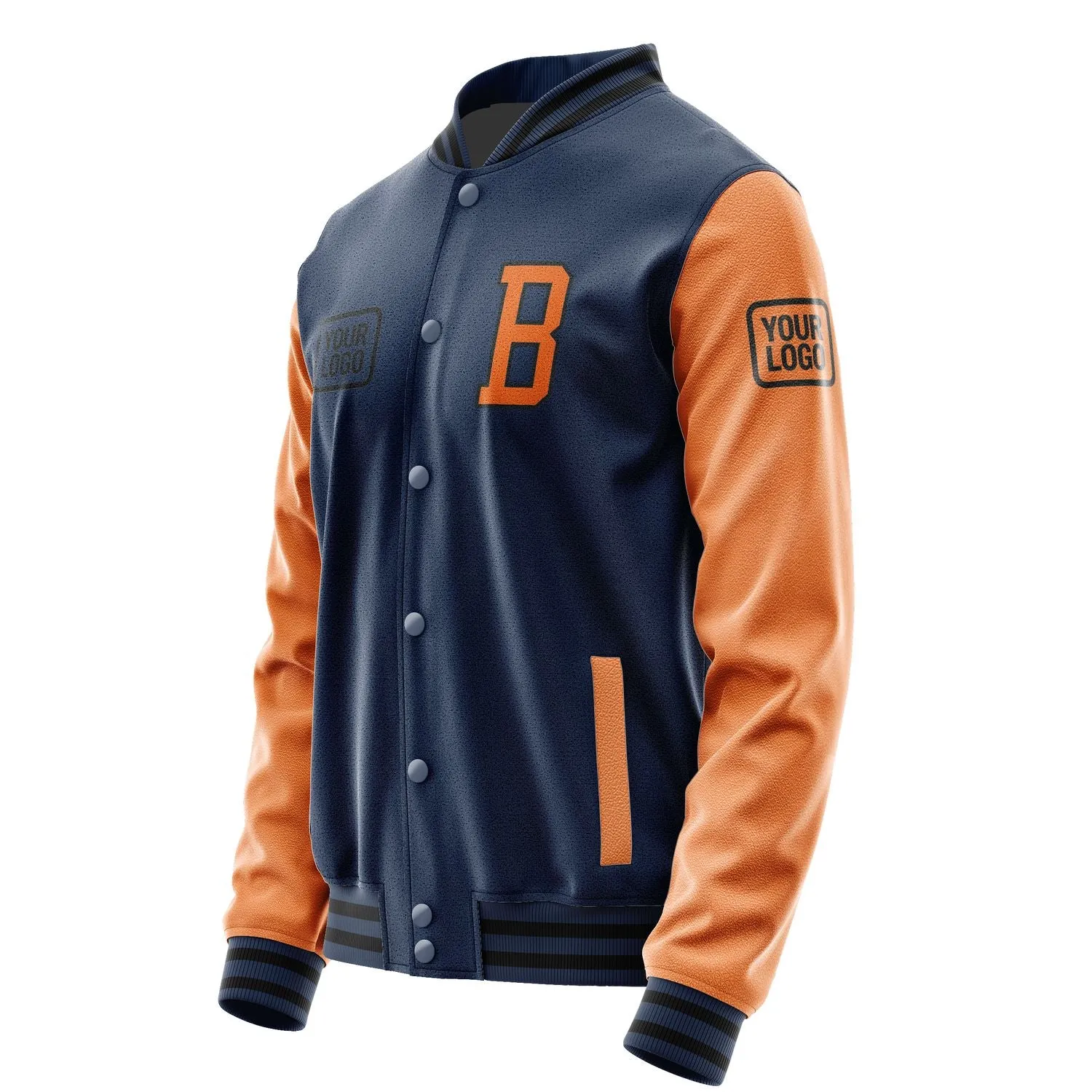 Custom Blue Orange Jacket sold by Tailorly product image thumbnail 3