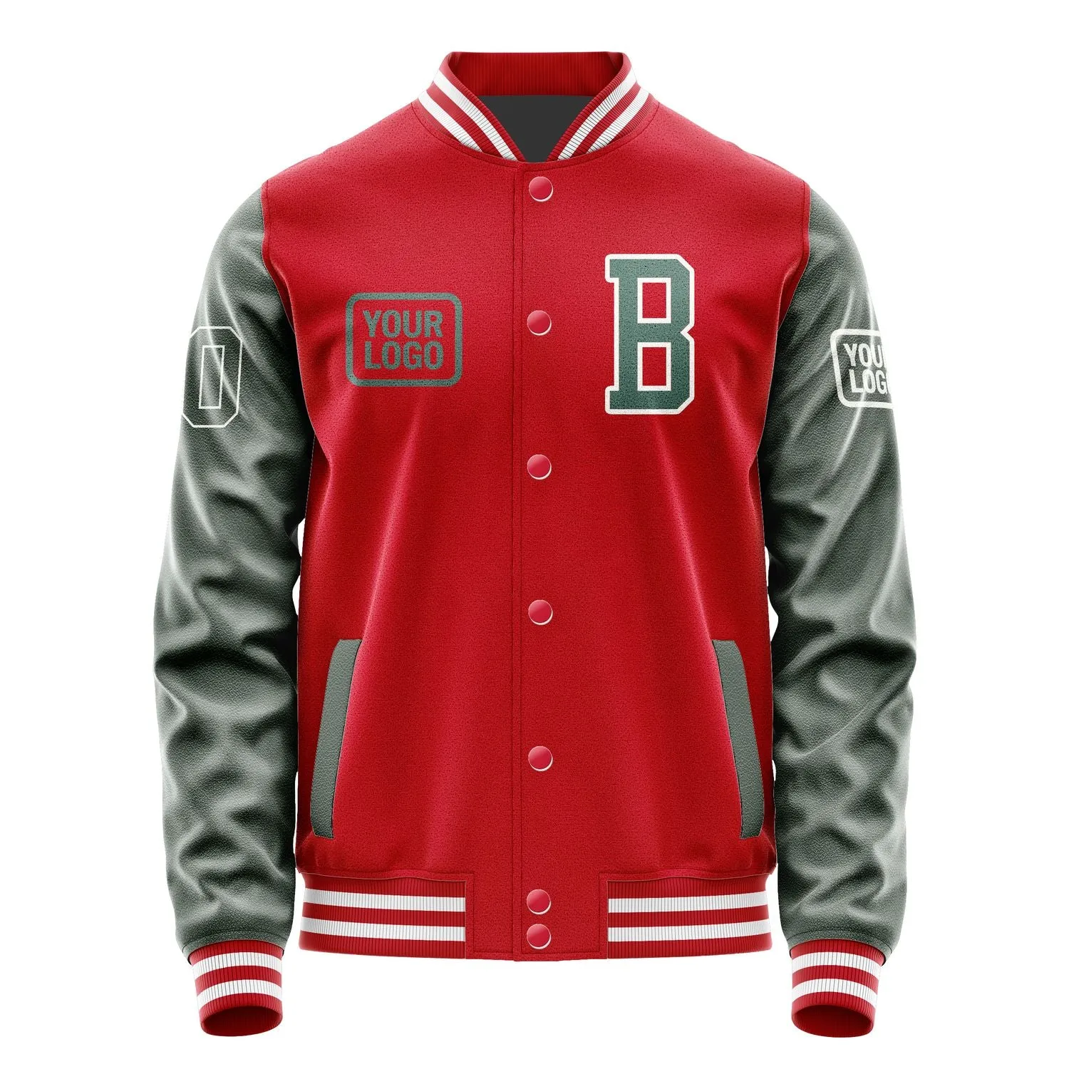 Custom Red Blue Green Jacket sold by Tailorly product image thumbnail 2