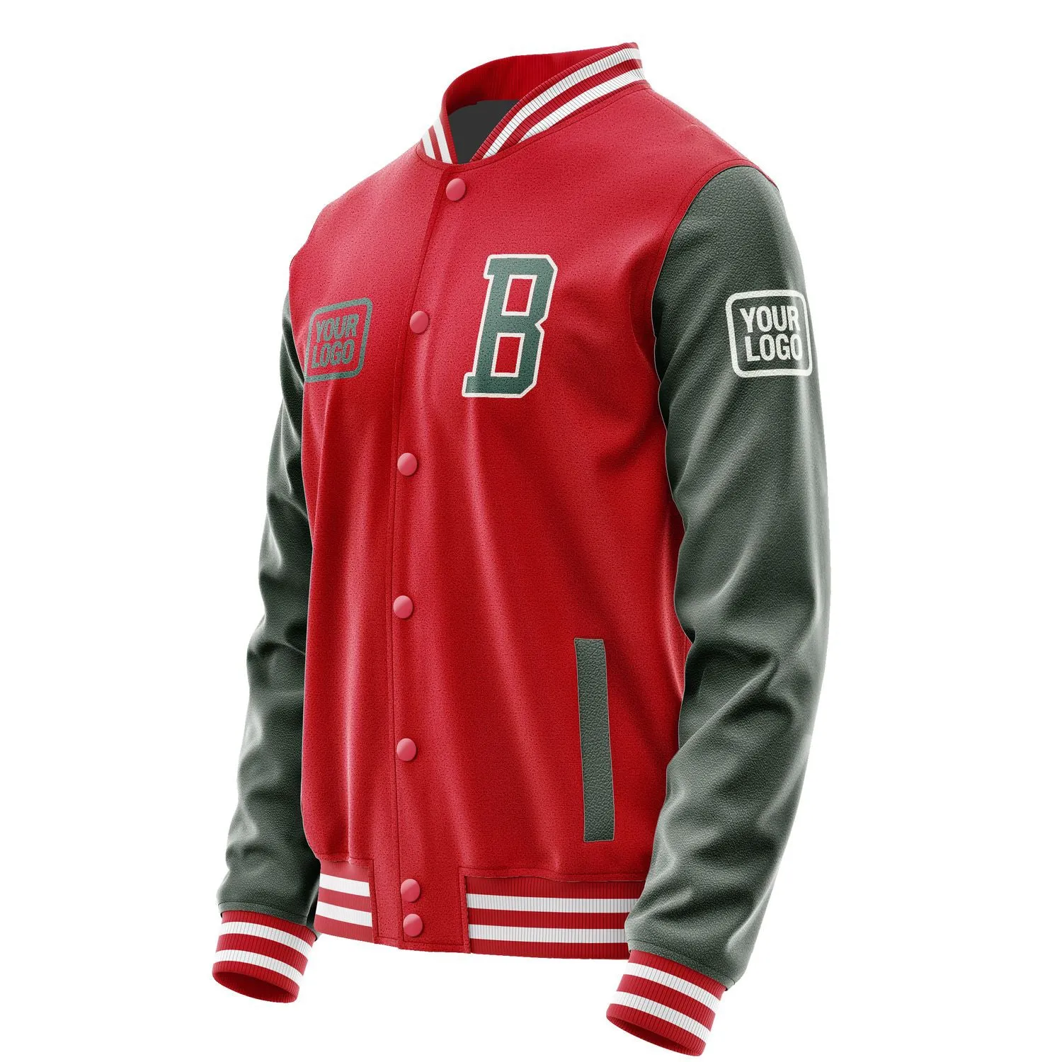Custom Red Blue Green Jacket sold by Tailorly product image thumbnail 3