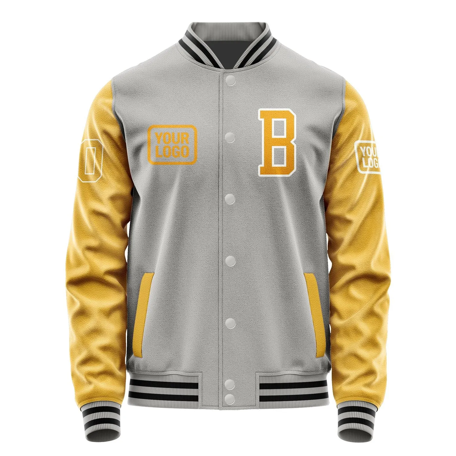 Custom Gray Yellow Jacket sold by Tailorly product image thumbnail 2