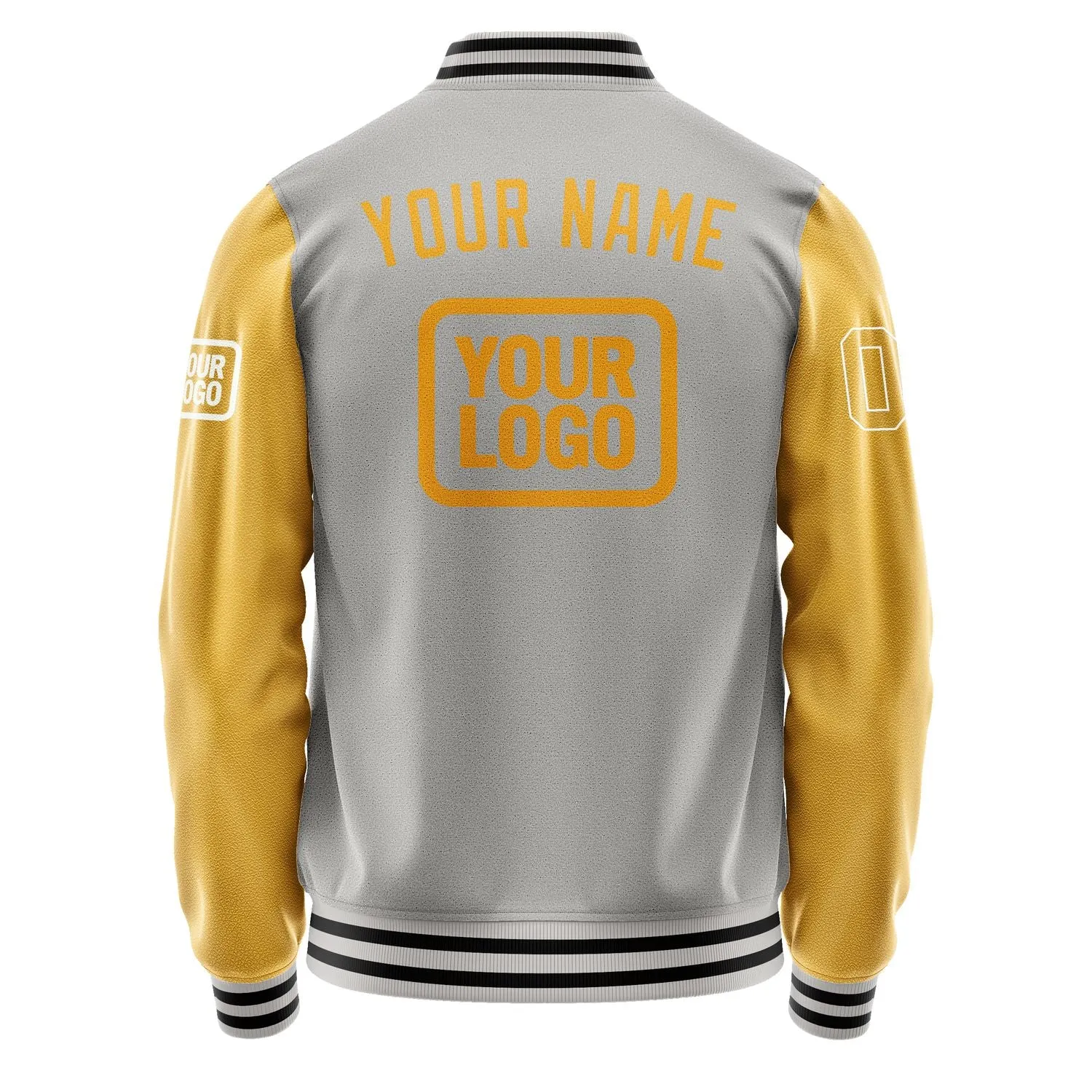 Custom Gray Yellow Jacket sold by Tailorly product image thumbnail 4