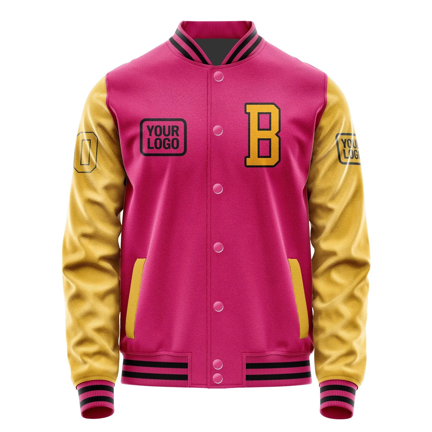 Custom Pink Yellow Jacket sold by Tailorly product image thumbnail 2