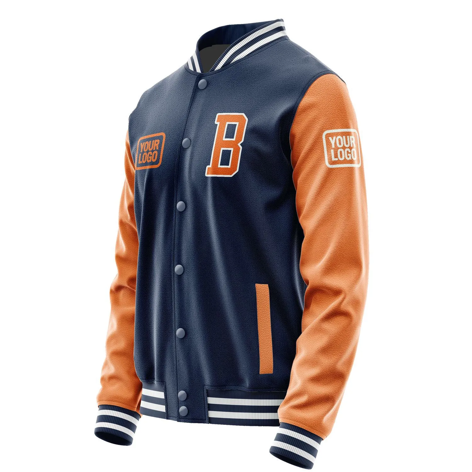 Custom Blue Orange Jacket sold by Tailorly product image thumbnail 3