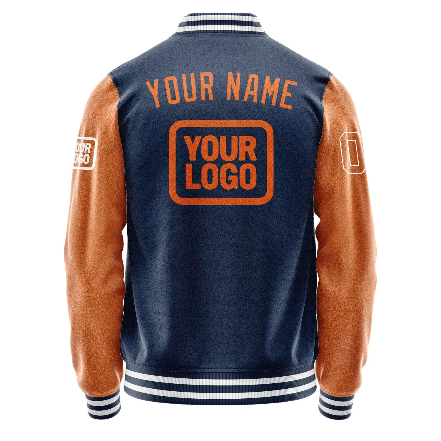 Custom Blue Orange Jacket sold by Tailorly product image thumbnail 4