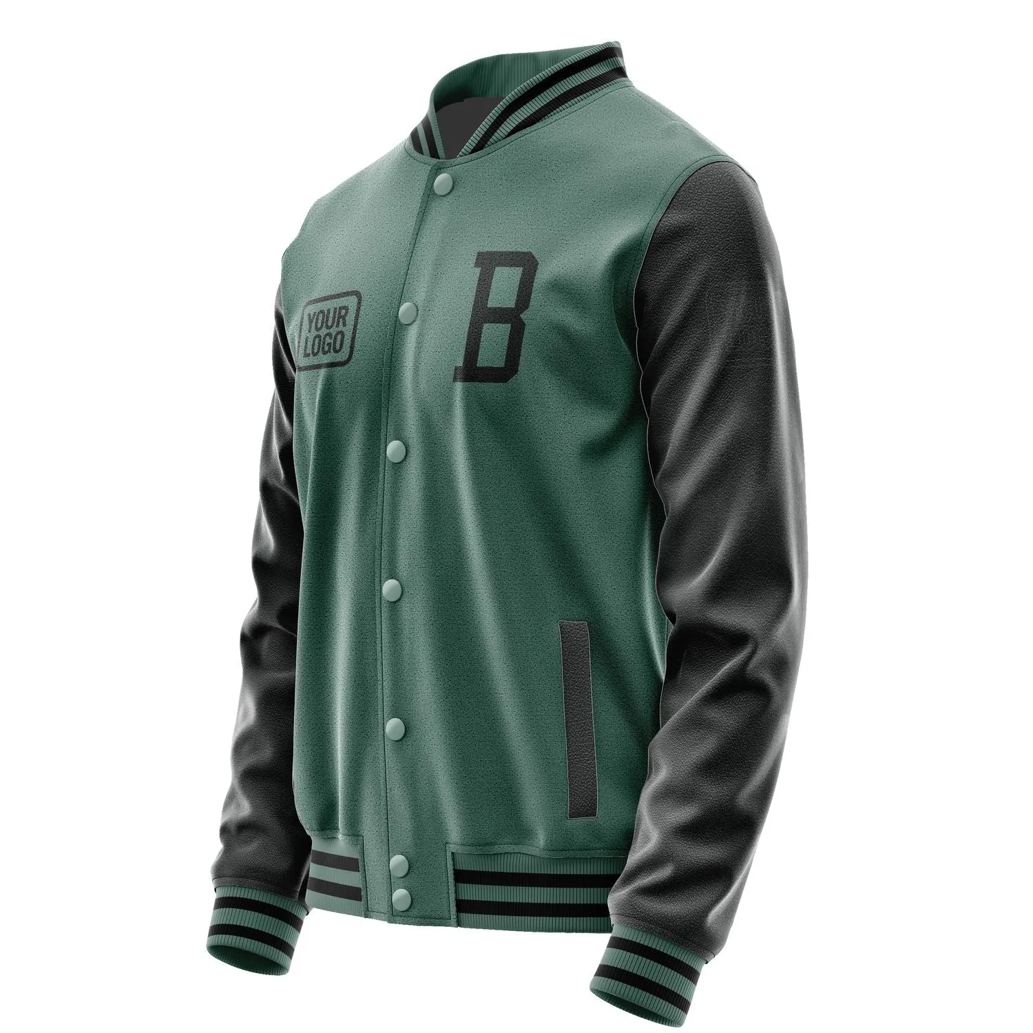 Custom Blue Green Black Jacket sold by Tailorly product image thumbnail 3