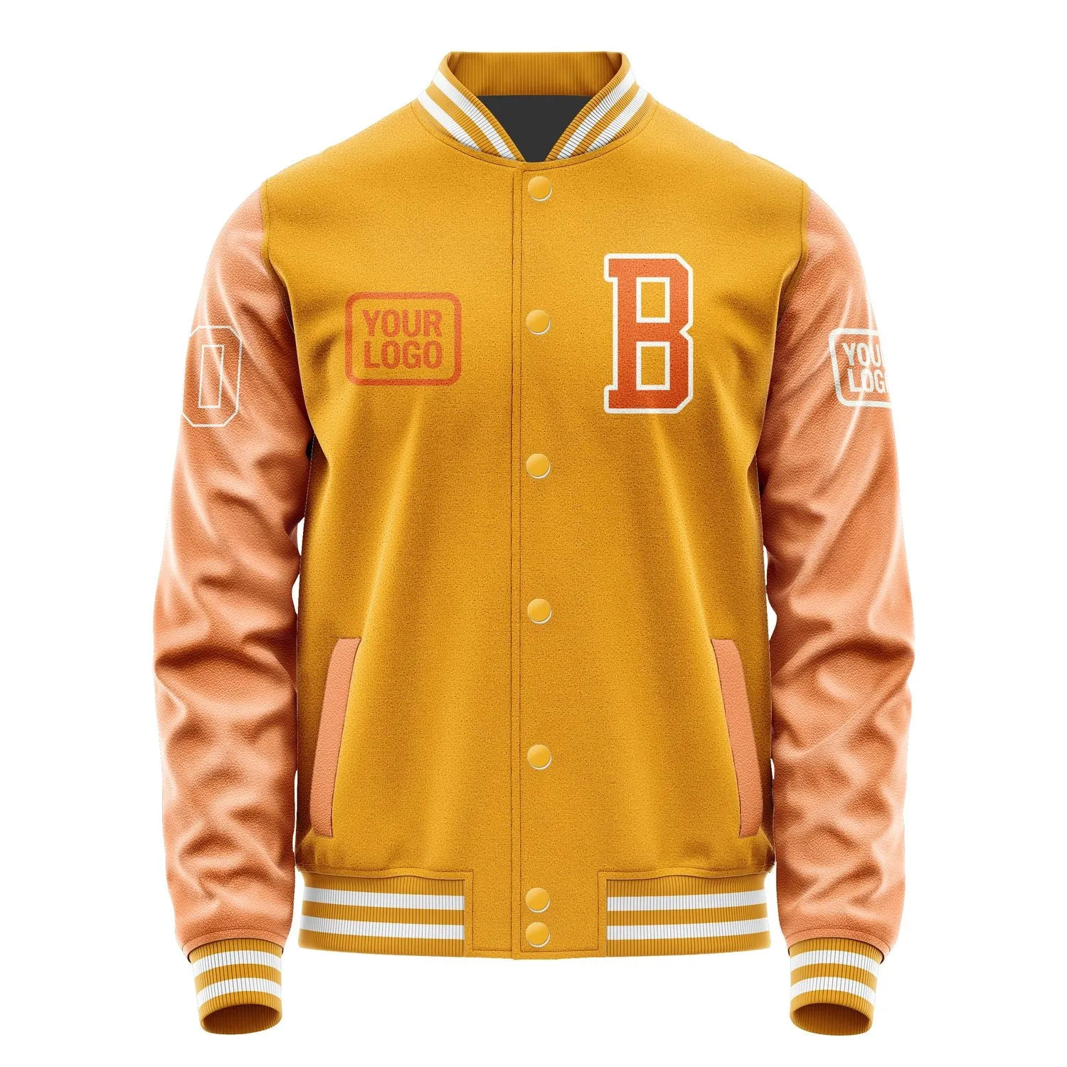 Custom Yellow Orange Jacket sold by Tailorly product image thumbnail 2
