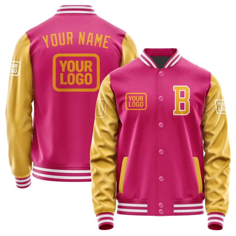 Custom Pink Yellow Jacket sold by Tailorly