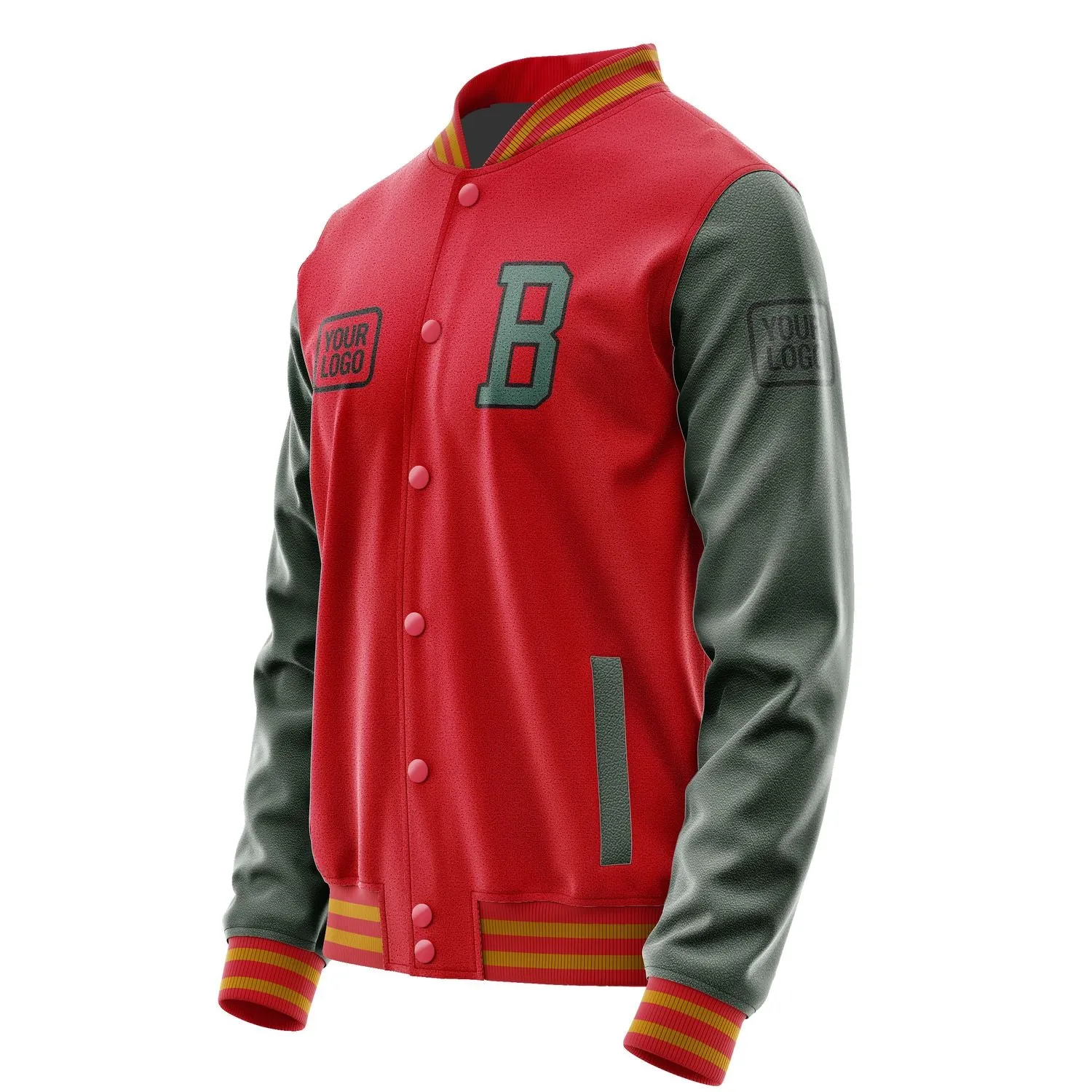 Custom Red Blue Green Jacket sold by Tailorly product image thumbnail 3