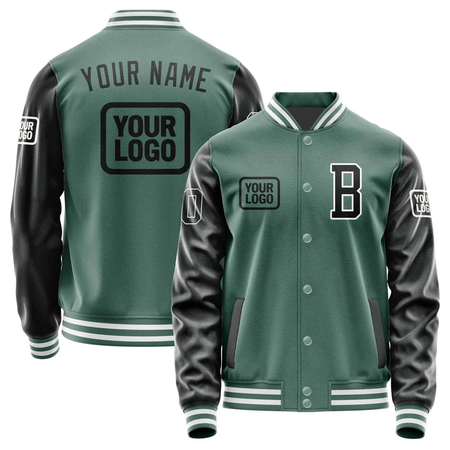 Custom Blue Green Black Jacket sold by Tailorly