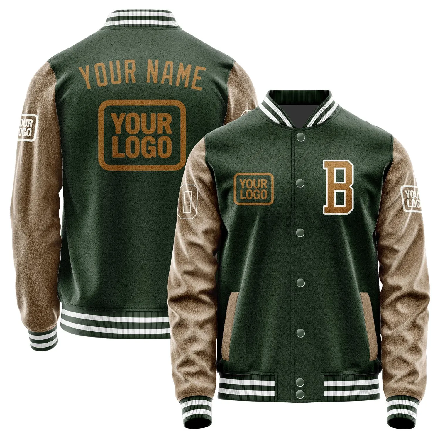 Custom Dark Green Khaki Jacket sold by Tailorly