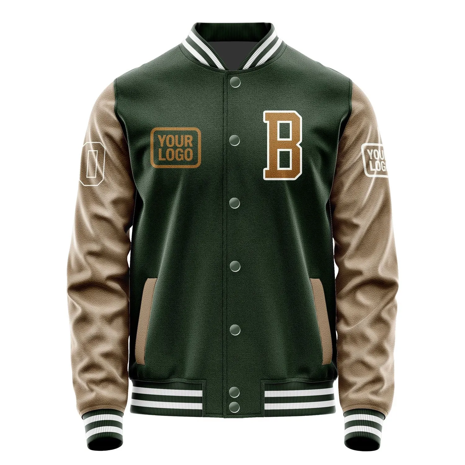 Custom Dark Green Khaki Jacket sold by Tailorly product image thumbnail 2