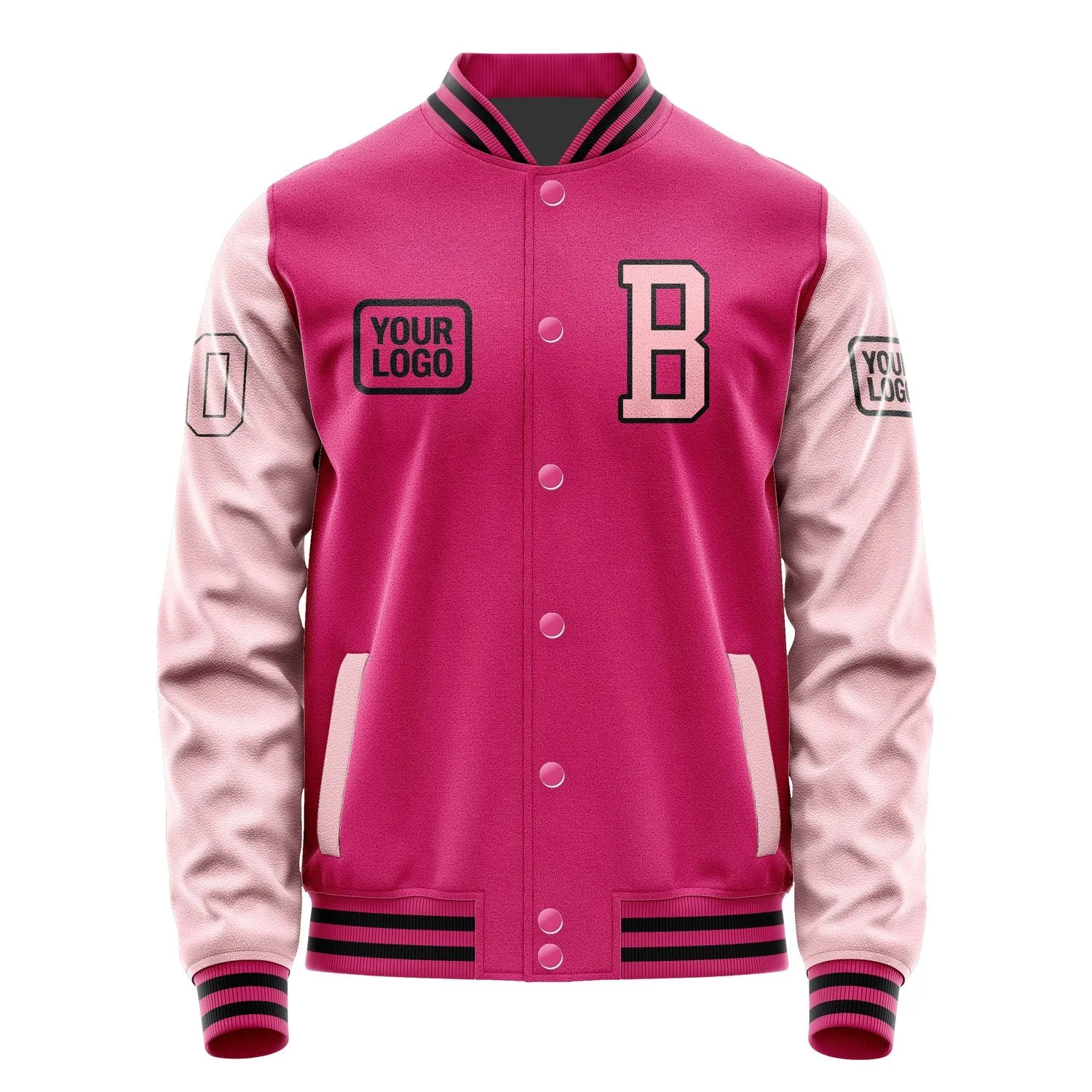 Custom Pink Light Pink Jacket sold by Tailorly product image thumbnail 2