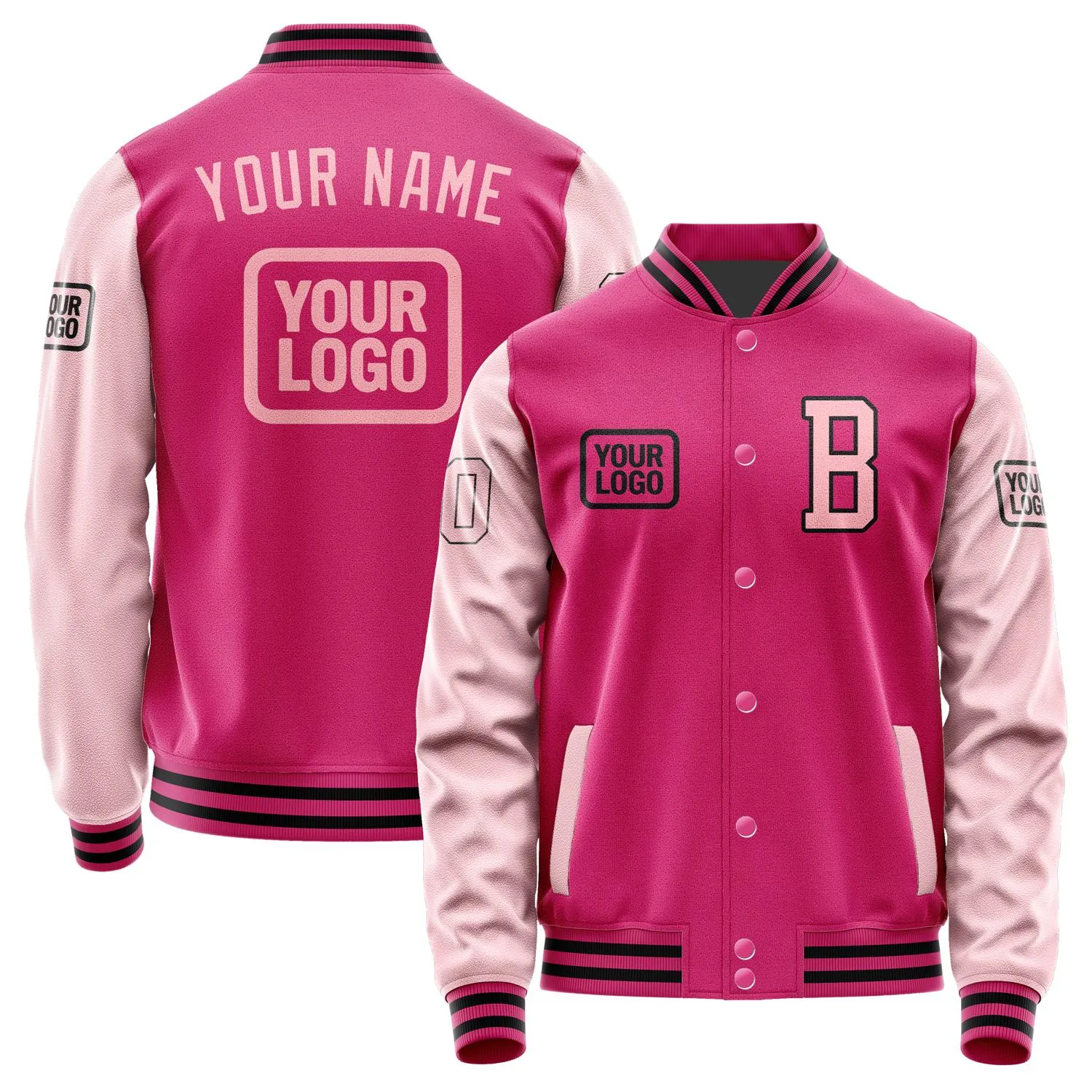 Custom Pink Light Pink Jacket sold by Tailorly