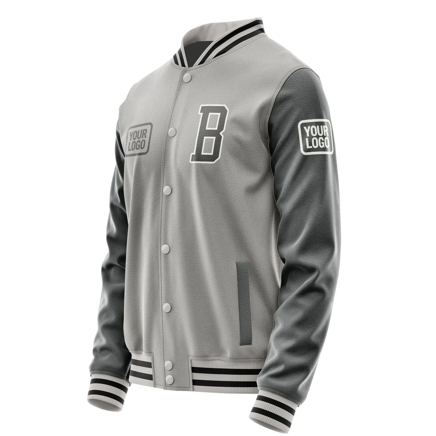 Custom Gray Dark Grey Jacket sold by Tailorly product image thumbnail 3