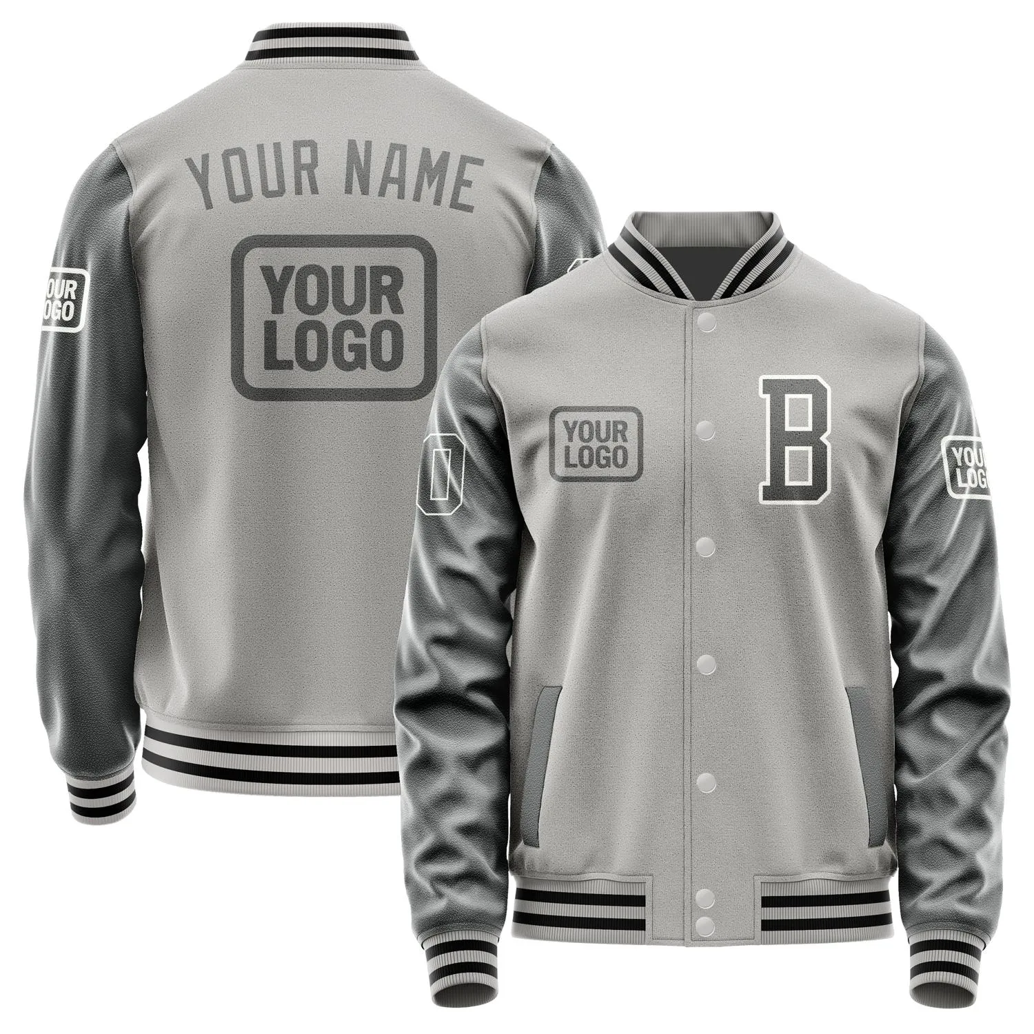 Custom Gray Dark Grey Jacket sold by Tailorly