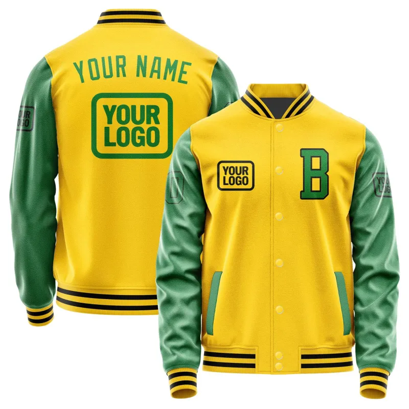 Custom Gold Emerald Green Jacket sold by Tailorly