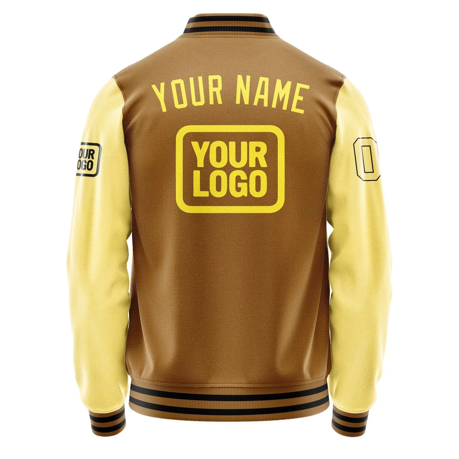 Custom Khaki Light Yellow Jacket sold by Tailorly product image thumbnail 4