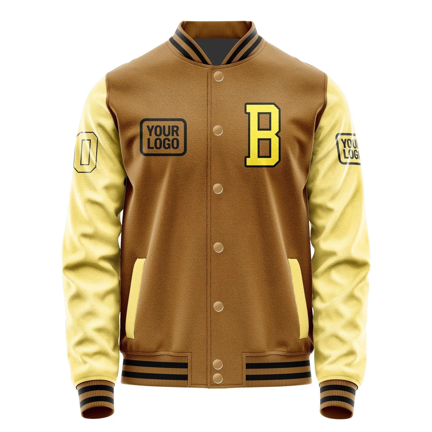 Custom Khaki Light Yellow Jacket sold by Tailorly product image thumbnail 2