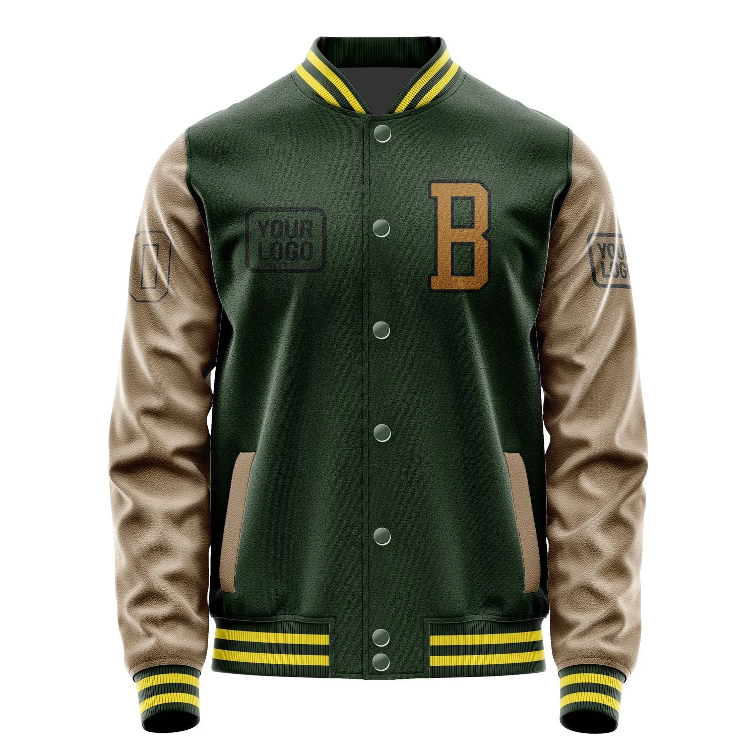 Custom Dark Green Khaki Jacket sold by Tailorly product image thumbnail 2