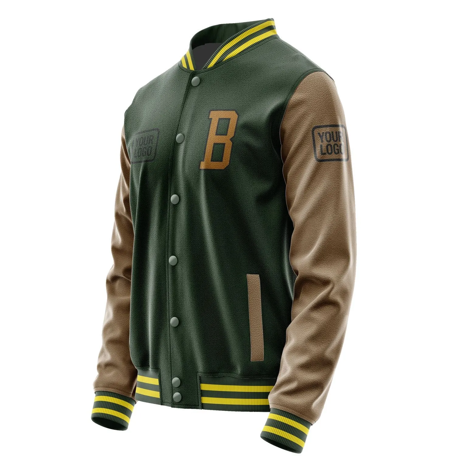 Custom Dark Green Khaki Jacket sold by Tailorly product image thumbnail 3