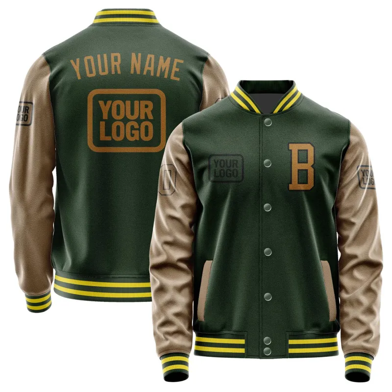 Custom Dark Green Khaki Jacket sold by Tailorly
