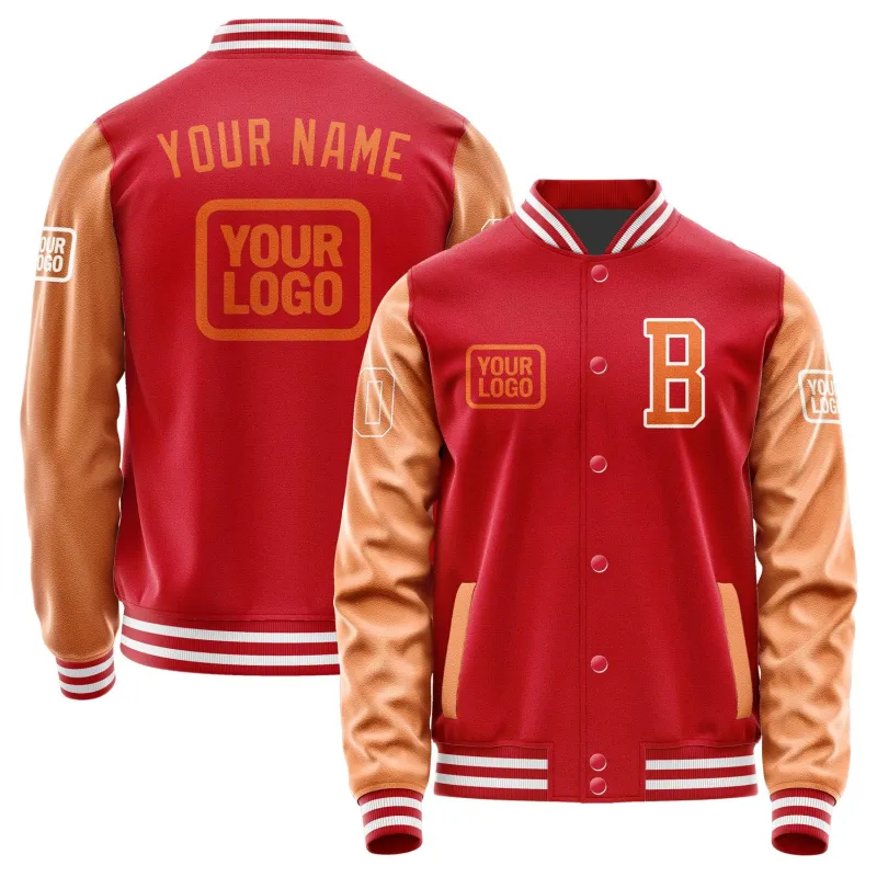 Custom Red Orange Jacket sold by Tailorly