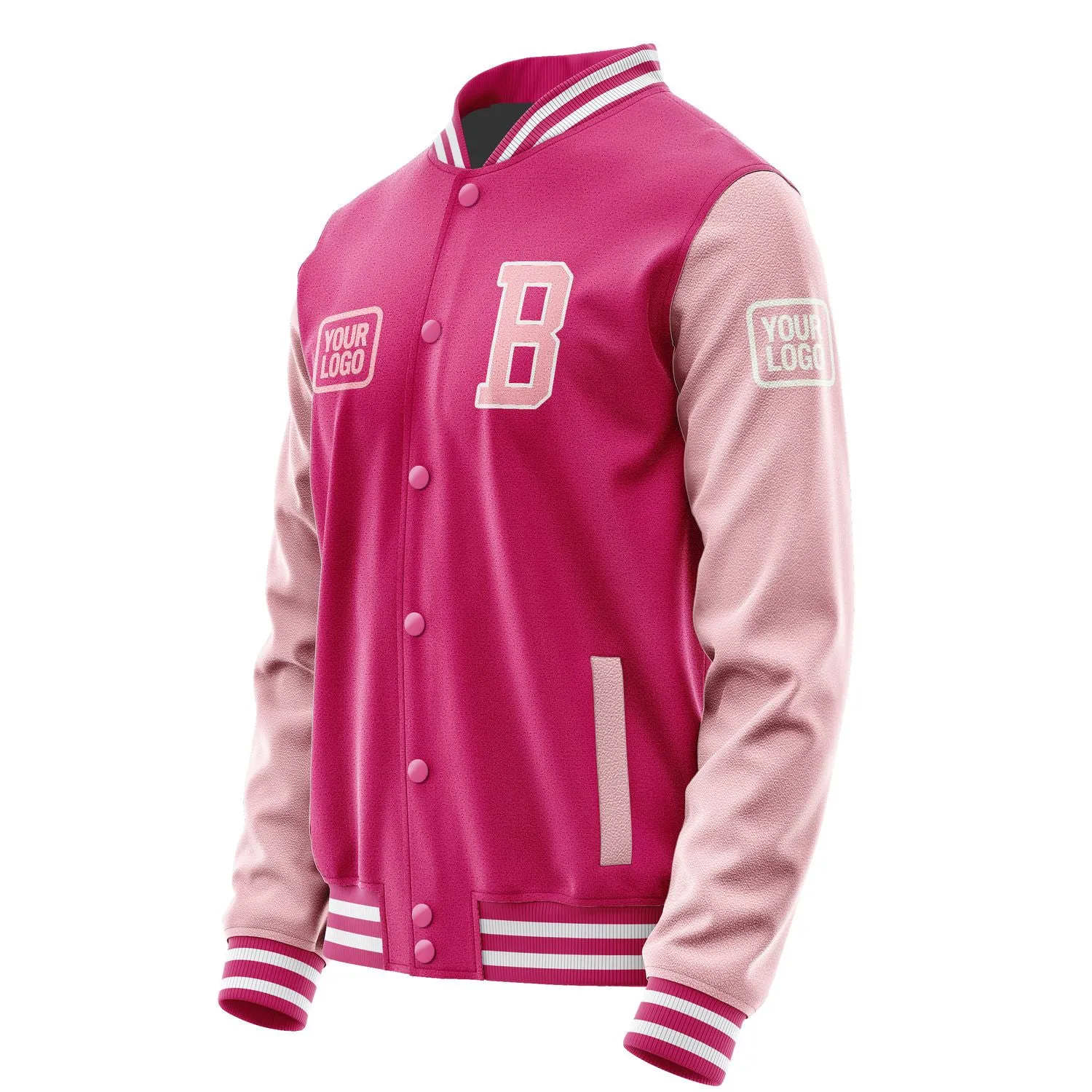 Custom Pink Light Pink Jacket sold by Tailorly product image thumbnail 3