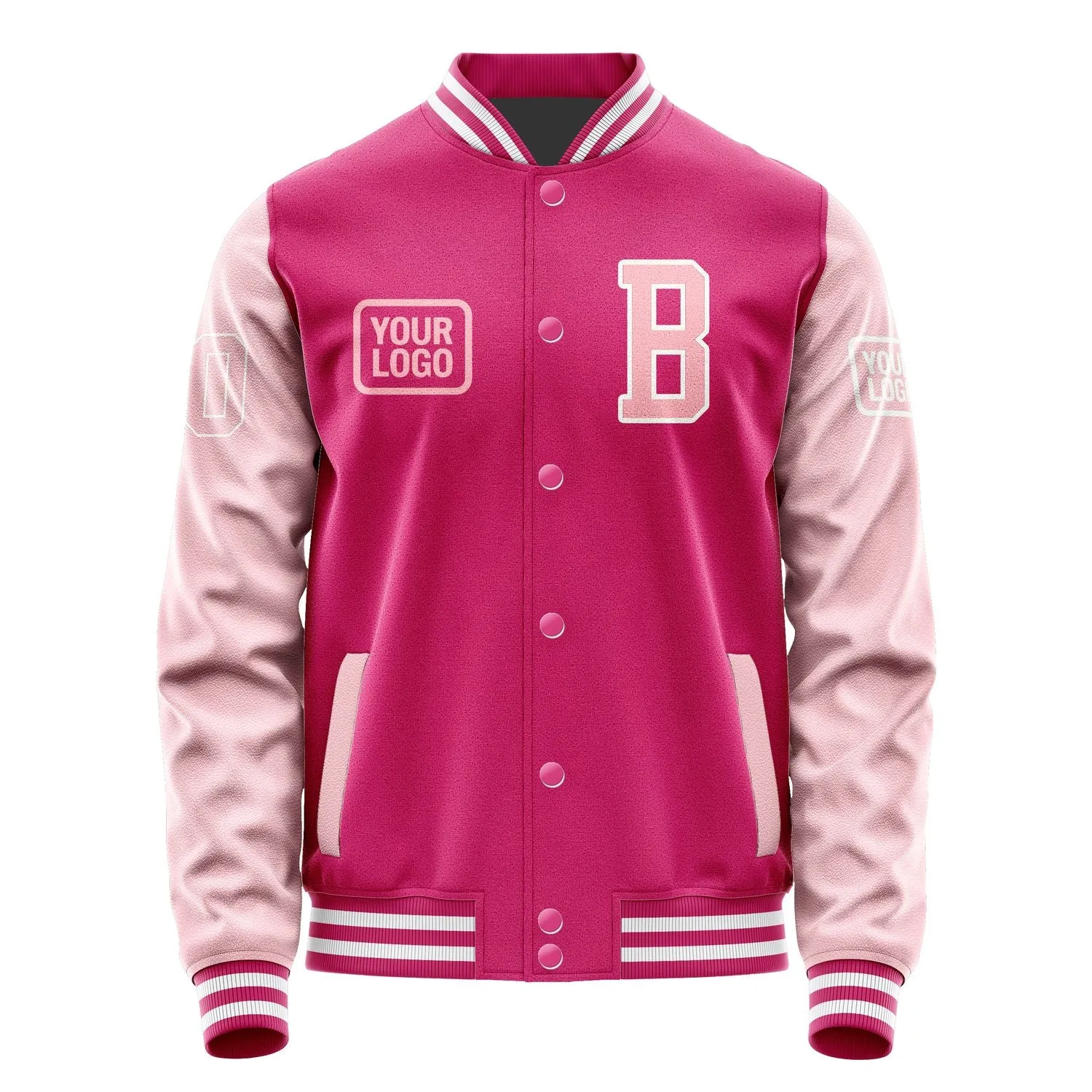 Custom Pink Light Pink Jacket sold by Tailorly product image thumbnail 2