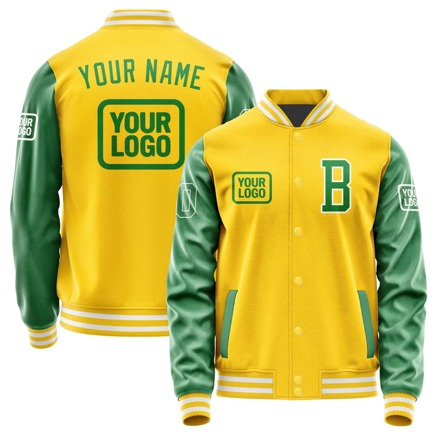 Custom Gold Emerald Green Jacket sold by Tailorly