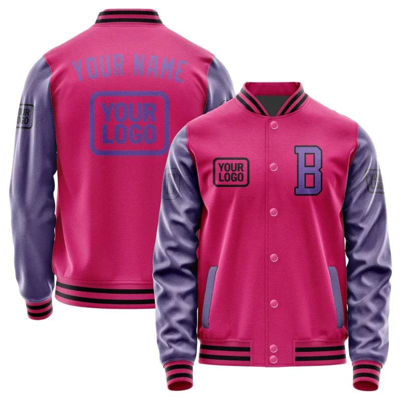 Custom Pink Light Purple Jacket sold by Tailorly