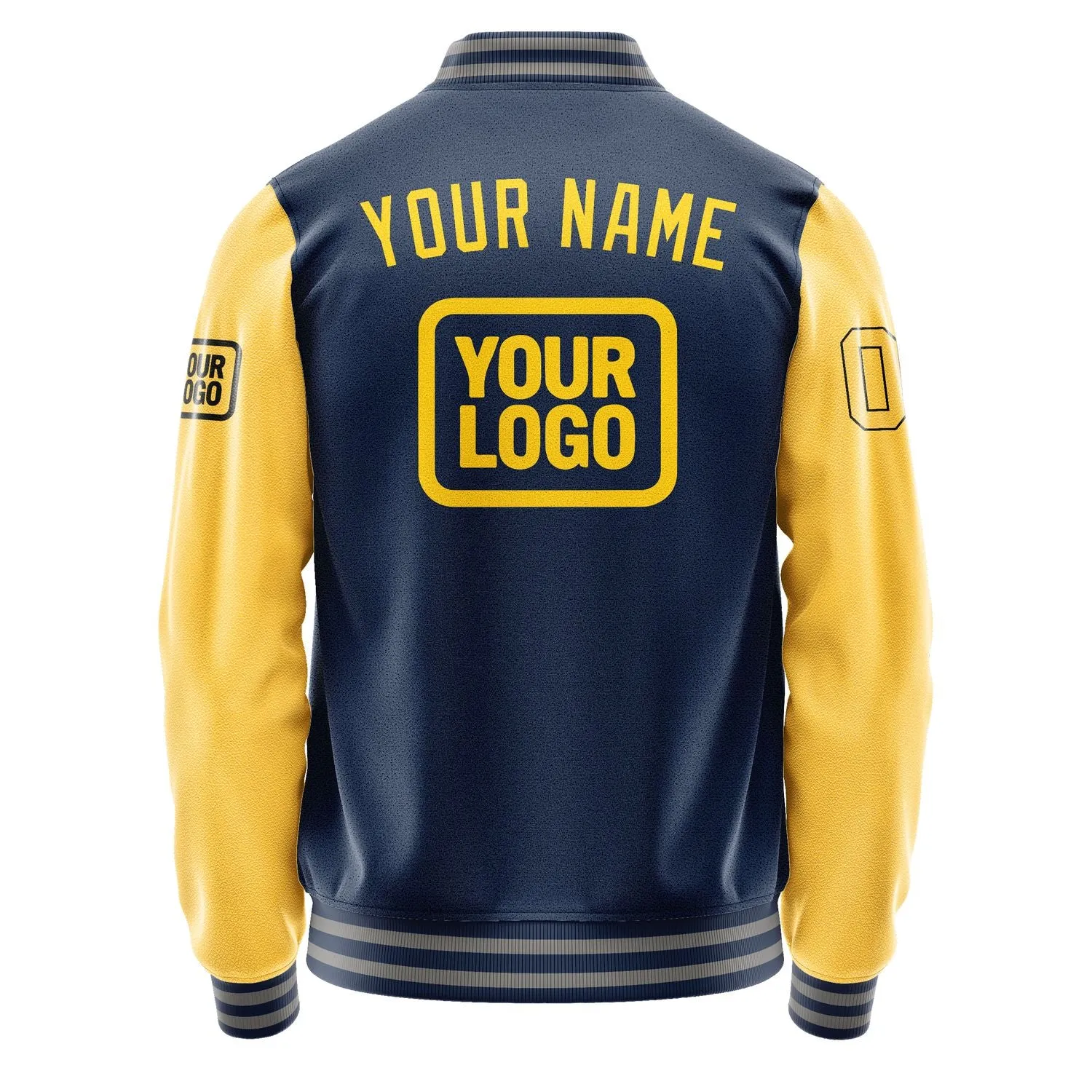Custom Blue Gold Jacket sold by Tailorly product image thumbnail 4